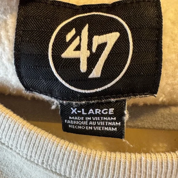 47 Cream Crewneck women’s Sweatshirt - Picture 3 of 3